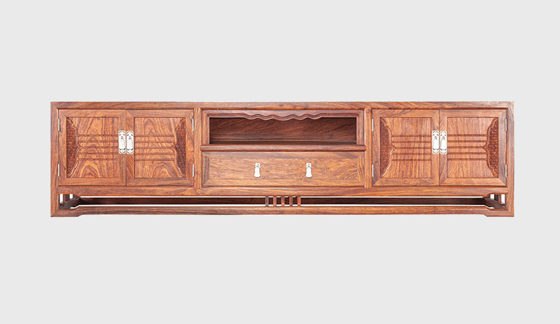 承德刺猬紫檀电视柜低柜现代中式全实木电视柜客厅高低柜